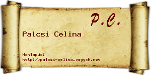 Palcsi Celina névjegykártya